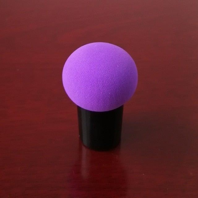 Elegant Womens Non-latex Makeup Sponge Mushroom Head Powder Liquid Dry And Wet Multifunction Makeup Brush Cosmetic Tool Storage Box Stevvex