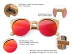Elegant Wooden Design Classic Sunglasses Design Stylish Popular Wooden Sunglasses For Men & Women  Round Bamboo Glasses Mirror Sun Glasses Retro Glasses Stevvex