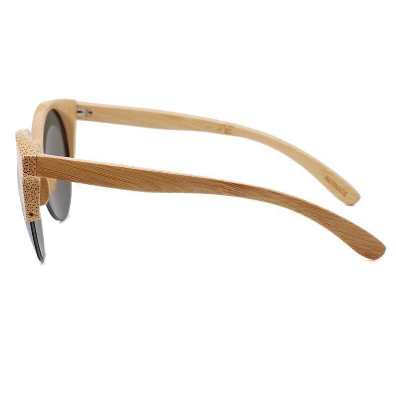 Elegant Wooden Design Classic Sunglasses Design Stylish Popular Wooden Sunglasses For Men & Women  Round Bamboo Glasses Mirror Sun Glasses Retro Glasses Stevvex