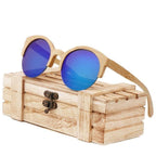 Elegant Wooden Design Classic Sunglasses Design Stylish Popular Wooden Sunglasses For Men & Women  Round Bamboo Glasses Mirror Sun Glasses Retro Glasses Stevvex
