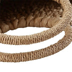 Elehant Women's Woven Wicker Straw Half Round Bag Trendy Large Capacity Female Casual Travel Bag Stevvex