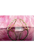 Embellished Large Hoop Earrings With Pearls And Crystals