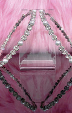Embellished Large Hoop Earrings With Pearls And Crystals