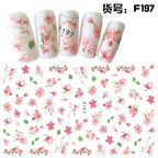 Embossed 3D Nail Stickers Blooming Flower 3D Nail Art Stickers Decals Adhesive Manicure Nail Art Tips Decoration Adhesive Abstract Face Curve Graffiti Nail Design for Acrylic Nail Supplies Designer Nail Decorations for Women Girls Kids Stevvex