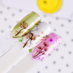 Embossed 3D Nail Stickers Blooming Flower 3D Nail Art Stickers Decals Adhesive Manicure Nail Art Tips Decoration Adhesive Abstract Face Curve Graffiti Nail Design for Acrylic Nail Supplies Designer Nail Decorations for Women Girls Kids Stevvex