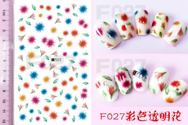 Embossed 3D Nail Stickers Blooming Flower 3D Nail Art Stickers Decals Adhesive Manicure Nail Art Tips Decoration Adhesive Abstract Face Curve Graffiti Nail Design for Acrylic Nail Supplies Designer Nail Decorations for Women Girls Kids Stevvex