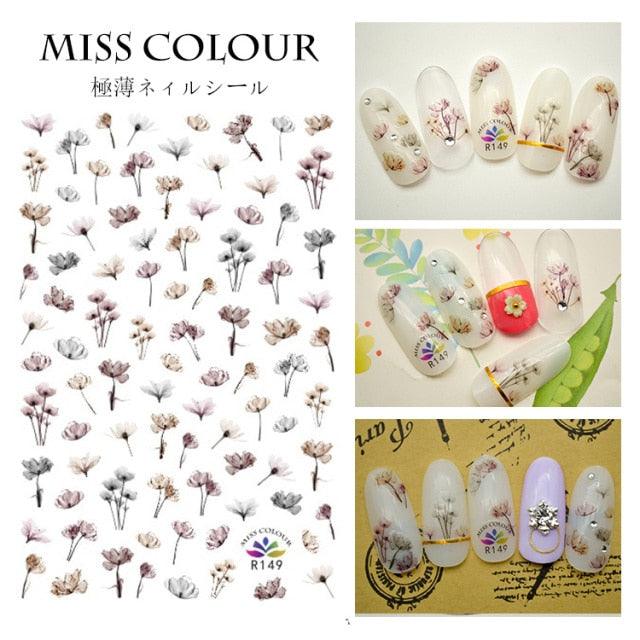 Embossed 3D Nail Stickers Blooming Flower 3D Nail Art Stickers Decals Adhesive Manicure Nail Art Tips Decoration Adhesive Abstract Face Curve Graffiti Nail Design for Acrylic Nail Supplies Designer Nail Decorations for Women Girls Kids Stevvex