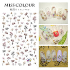 Embossed 3D Nail Stickers Blooming Flower 3D Nail Art Stickers Decals Adhesive Manicure Nail Art Tips Decoration Adhesive Abstract Face Curve Graffiti Nail Design for Acrylic Nail Supplies Designer Nail Decorations for Women Girls Kids Stevvex