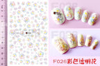 Embossed 3D Nail Stickers Blooming Flower 3D Nail Art Stickers Decals Adhesive Manicure Nail Art Tips Decoration Adhesive Abstract Face Curve Graffiti Nail Design for Acrylic Nail Supplies Designer Nail Decorations for Women Girls Kids Stevvex