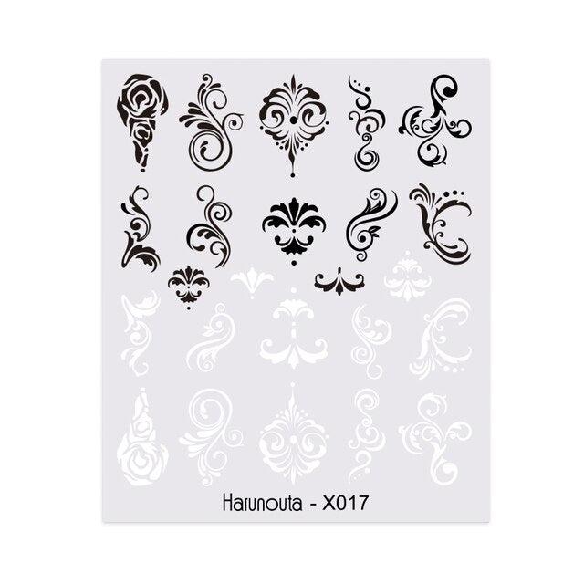Embossed Nails Sticker 3D Flower Leaves Slider Water Transfer Nail Decals for Nail Art Transfer Sticker  3D Wave Design Decoration for Women Girls Art Stickers Decal Decoration Metallic Curve Strip Line Nail Decor Stevvex