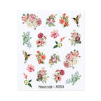 Embossed Nails Sticker 3D Flower Leaves Slider Water Transfer Nail Decals for Nail Art Transfer Sticker  3D Wave Design Decoration for Women Girls Art Stickers Decal Decoration Metallic Curve Strip Line Nail Decor Stevvex
