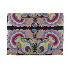 Embroidered Flower Clutch Handmade Hmong Thai Embroidery Boho Evening Bag BandsCo Straps