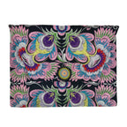 Embroidered Flower Clutch Handmade Hmong Thai Embroidery Boho Evening Bag BandsCo Straps