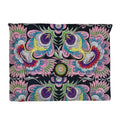 Embroidered Flower Clutch Handmade Hmong Thai Embroidery Boho Evening Bag BandsCo Straps