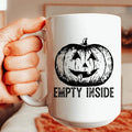 Empty Inside Pumpkin Ceramic Mug 15 oz Peachy Sunday