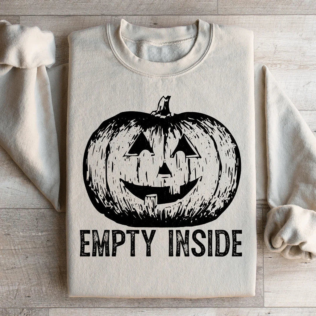 Empty Inside Pumpkin Sweatshirt Peachy Sunday