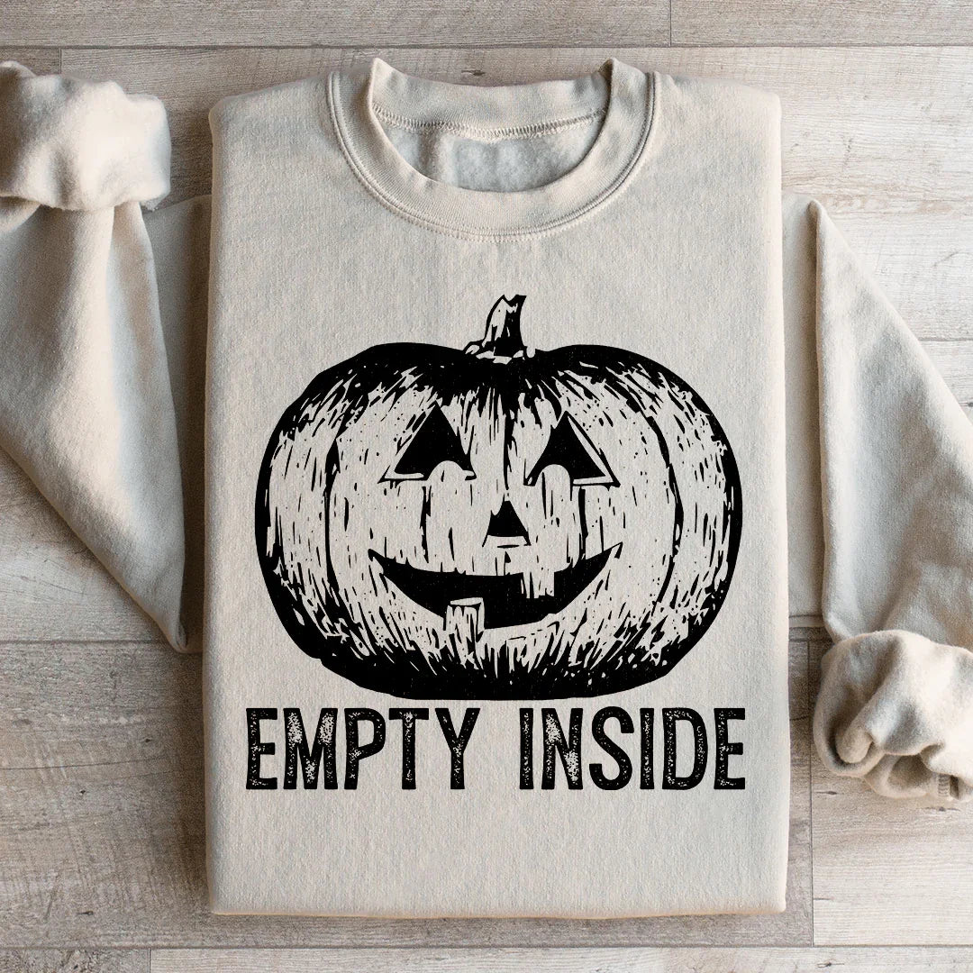 Empty Inside Pumpkin Sweatshirt Peachy Sunday