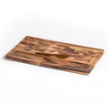 End Grain Large Cheeseboard With Acacia Knife Charcuterie Serving Platter BandsCo Straps