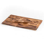 End Grain Large Cheeseboard With Acacia Knife Charcuterie Serving Platter BandsCo Straps