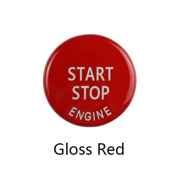 Engine START STOP Sports Engine Start Stop Button Cover Keyless Go Ignition Sticker Start Stop Engine Button Switch Cover Button Accessories Key Decor for Car Replace Cover Stevvex