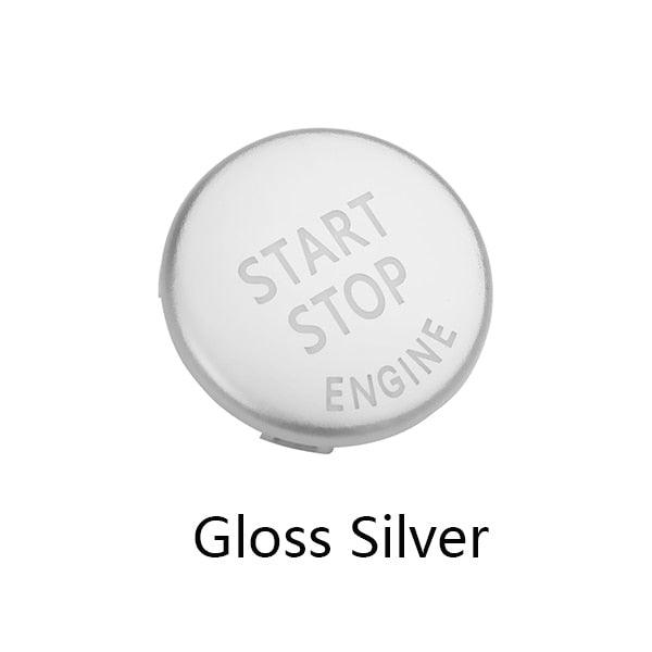 Engine START STOP Sports Engine Start Stop Button Cover Keyless Go Ignition Sticker Start Stop Engine Button Switch Cover Button Accessories Key Decor for Car Replace Cover Stevvex