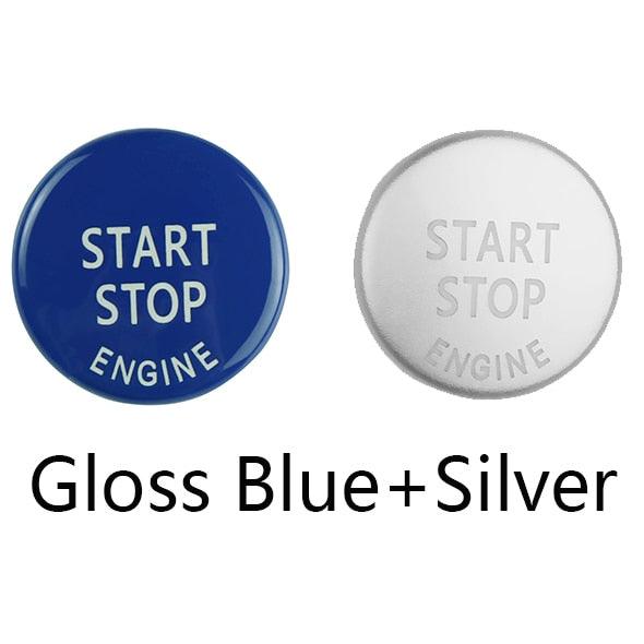 Engine START STOP Sports Engine Start Stop Button Cover Keyless Go Ignition Sticker Start Stop Engine Button Switch Cover Button Accessories Key Decor for Car Replace Cover Stevvex
