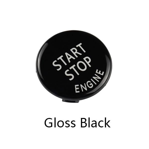 Engine START STOP Sports Engine Start Stop Button Cover Keyless Go Ignition Sticker Start Stop Engine Button Switch Cover Button Accessories Key Decor for Car Replace Cover Stevvex