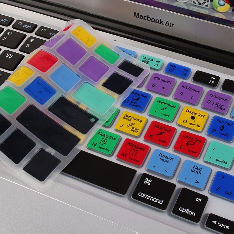 English Adobe Photoshop Shortcut Keys Keyboard Protector Keyboard Covers Perfect Fit Silicone Skin Keyboard Covers For Laptops Stevvex