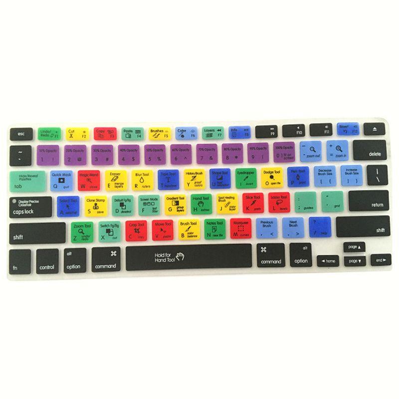 English Adobe Photoshop Shortcut Keys Keyboard Protector Keyboard Covers Perfect Fit Silicone Skin Keyboard Covers For Laptops Stevvex