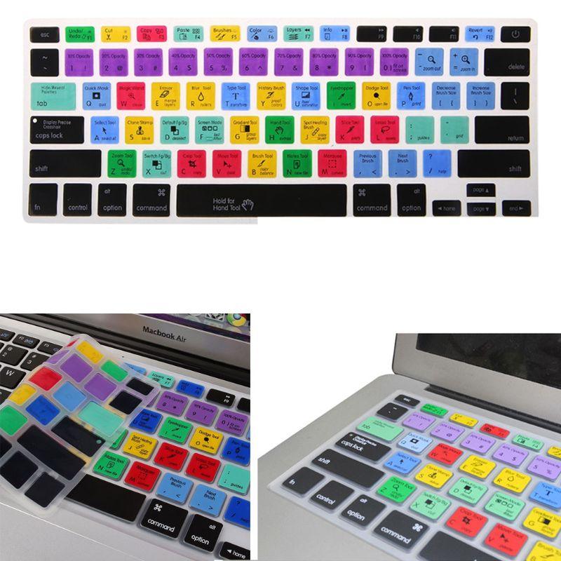 English Adobe Photoshop Shortcut Keys Keyboard Protector Keyboard Covers Perfect Fit Silicone Skin Keyboard Covers For Laptops Stevvex