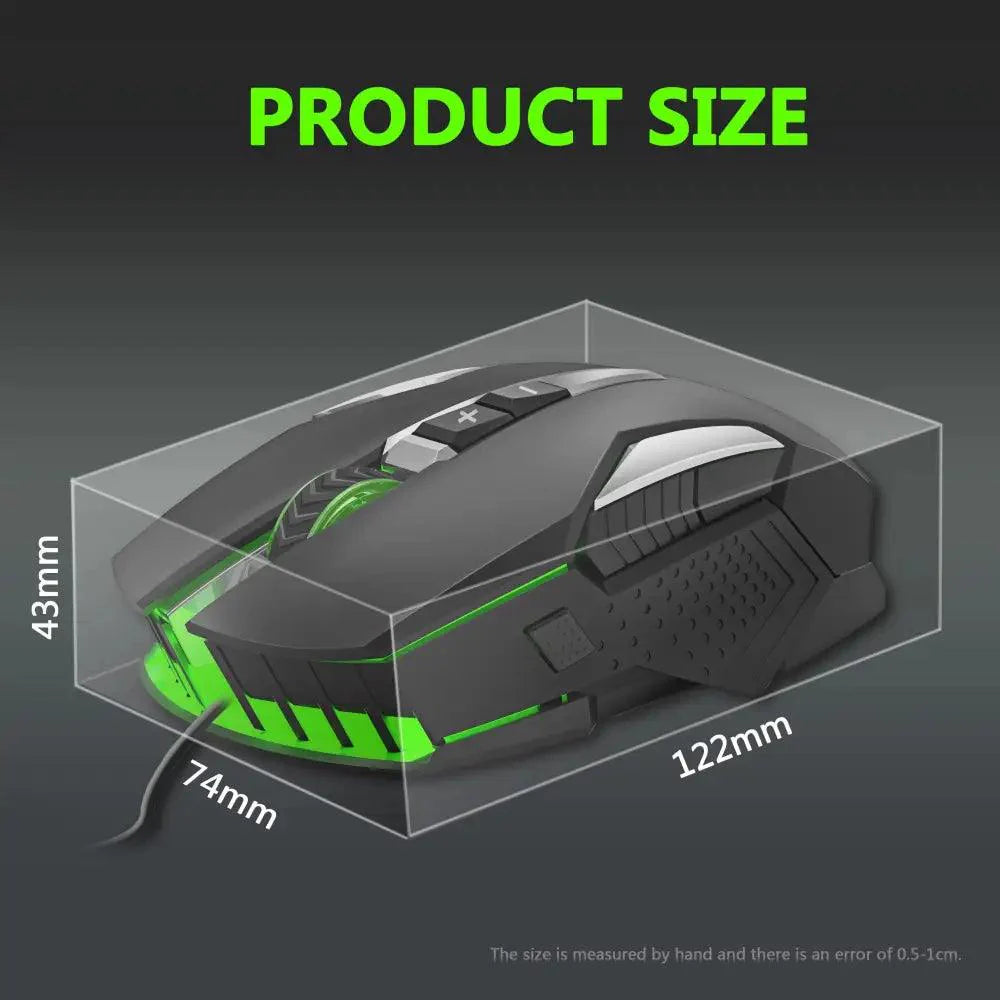 Ergonomic Design Wired RGB Professional Gaming Mouse Optical Gamer Mice Adjustable DPI Mouse With Backlight For Computer Stevvex