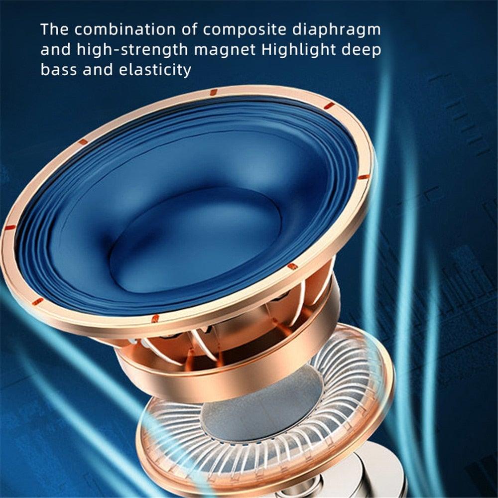 Ergonomic Single Lightweight Bluetooth Earphones Handsfree Wireless Headphones Business Driving Headset Outdoor Sports Volume Control Earphone Fingerprint Design Over Ear Earphone Stevvex