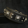 The all Black "Eros" collar 2.5 inch wide - SJB-DIAMOND ELITES