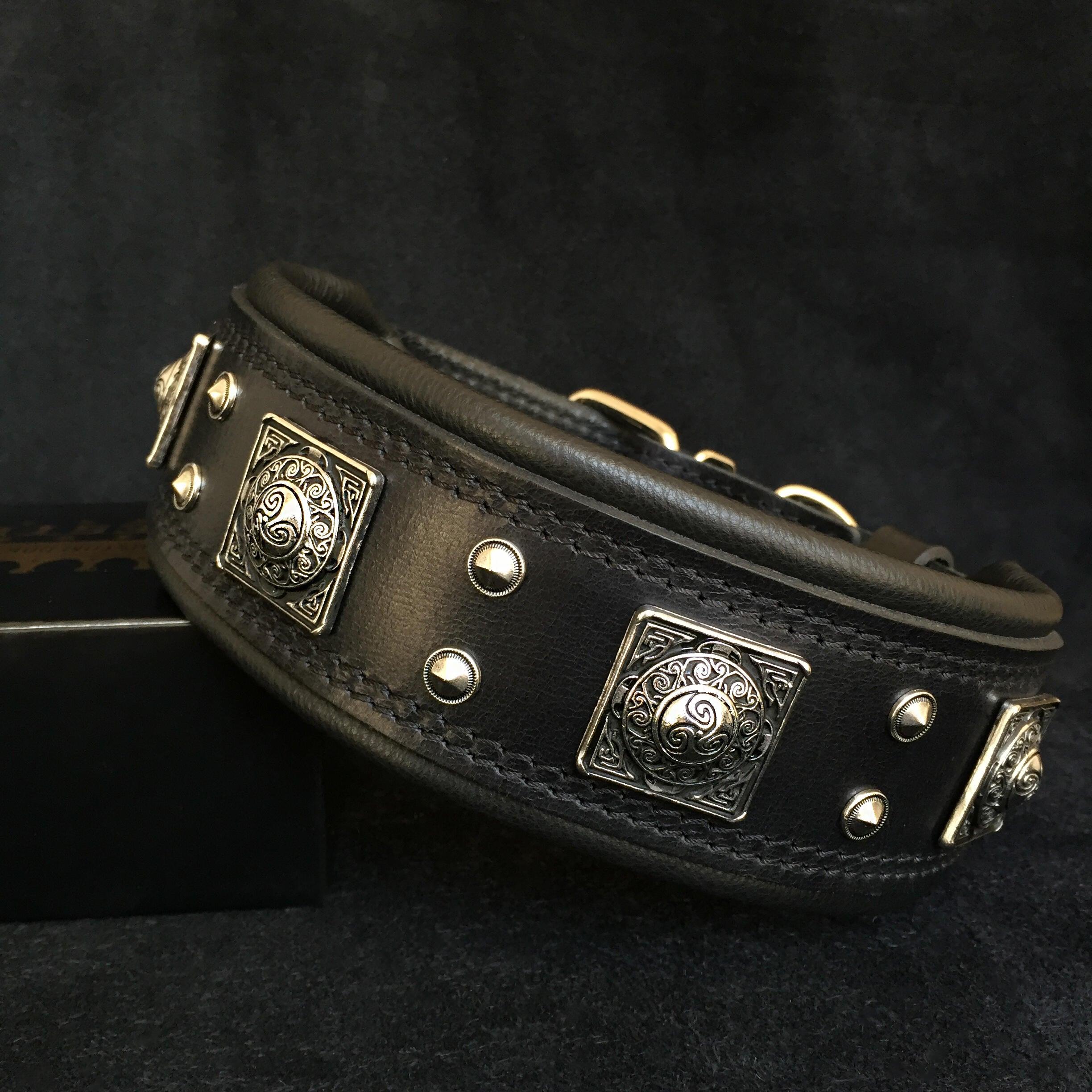 The all Black "Eros" collar 2.5 inch wide - SJB-DIAMOND ELITES