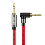 90Degree 3.5mm Right Angle AUX Audio Cable Jack For Headphone Extension Wire Stevvex