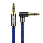 90Degree 3.5mm Right Angle AUX Audio Cable Jack For Headphone Extension Wire Stevvex