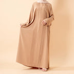Serene Pleated Georgette Abaya Loose Full-Length Modest Style (MA254)