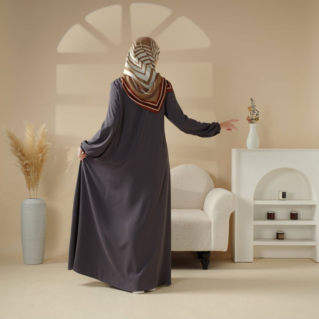 Essential Premium Versatile Pockets Umbrella Cut Abaya (MA113) Mariam's Collection