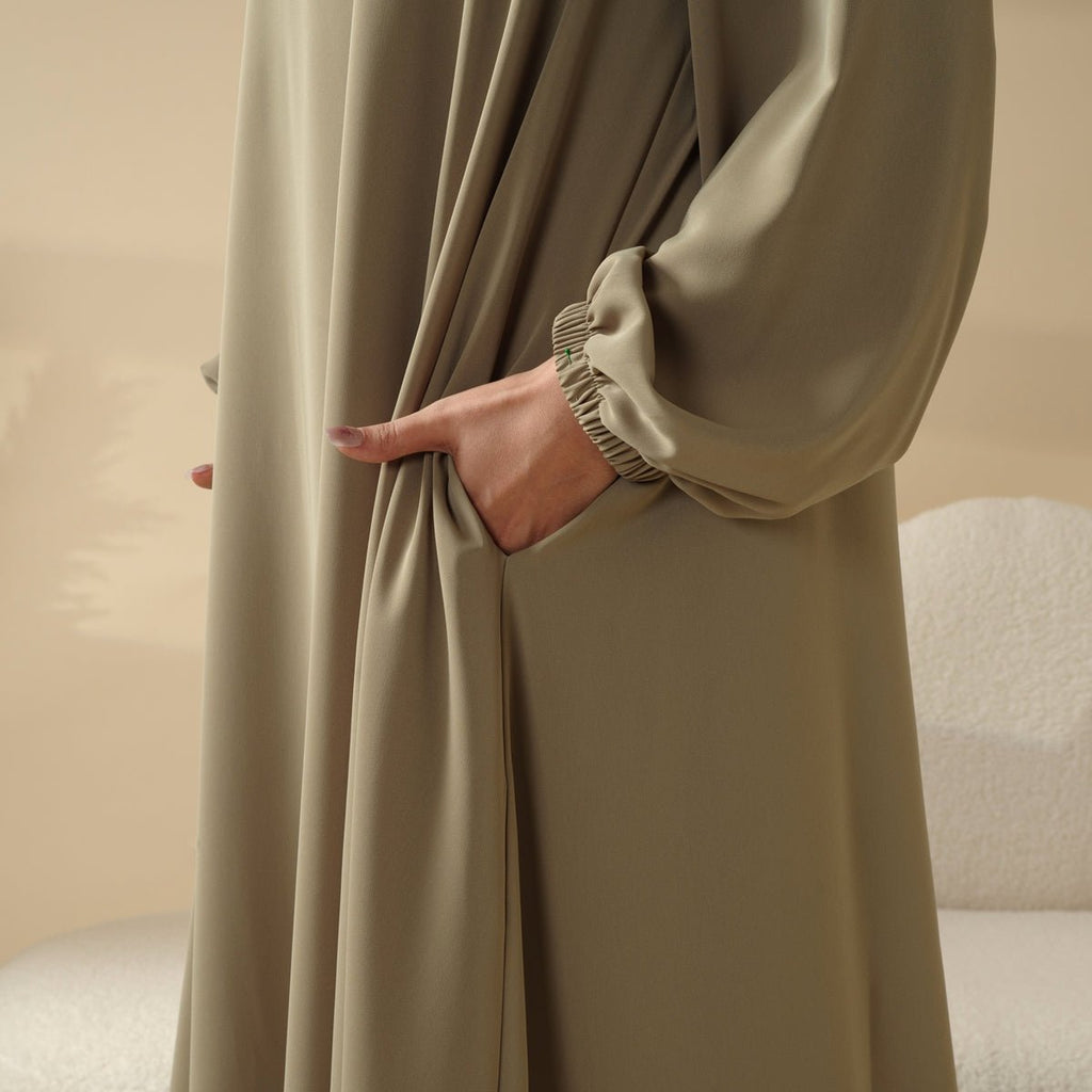 Essential Premium Versatile Pockets Umbrella Cut Abaya (MA113) Mariam's Collection