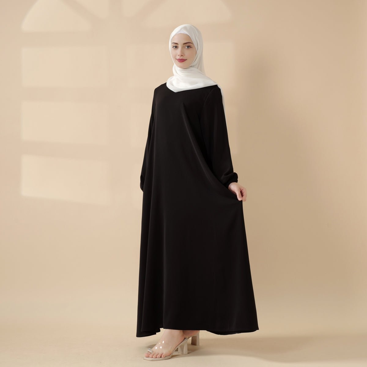 Essential Premium Versatile Pockets Umbrella Cut Abaya (MA113) Mariam's Collection
