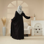 Essential Premium Versatile Pockets Umbrella Cut Abaya (MA113) Mariam's Collection