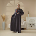 Essential Premium Versatile Pockets Umbrella Cut Abaya (MA113) Mariam's Collection