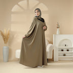 Essential Premium Versatile Pockets Umbrella Cut Abaya (MA113) Mariam's Collection