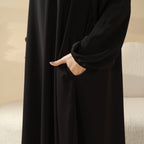 Essential Premium Versatile Pockets Umbrella Cut Abaya (MA113) Mariam's Collection