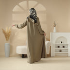 Essential Premium Versatile Pockets Umbrella Cut Abaya (MA113) Mariam's Collection