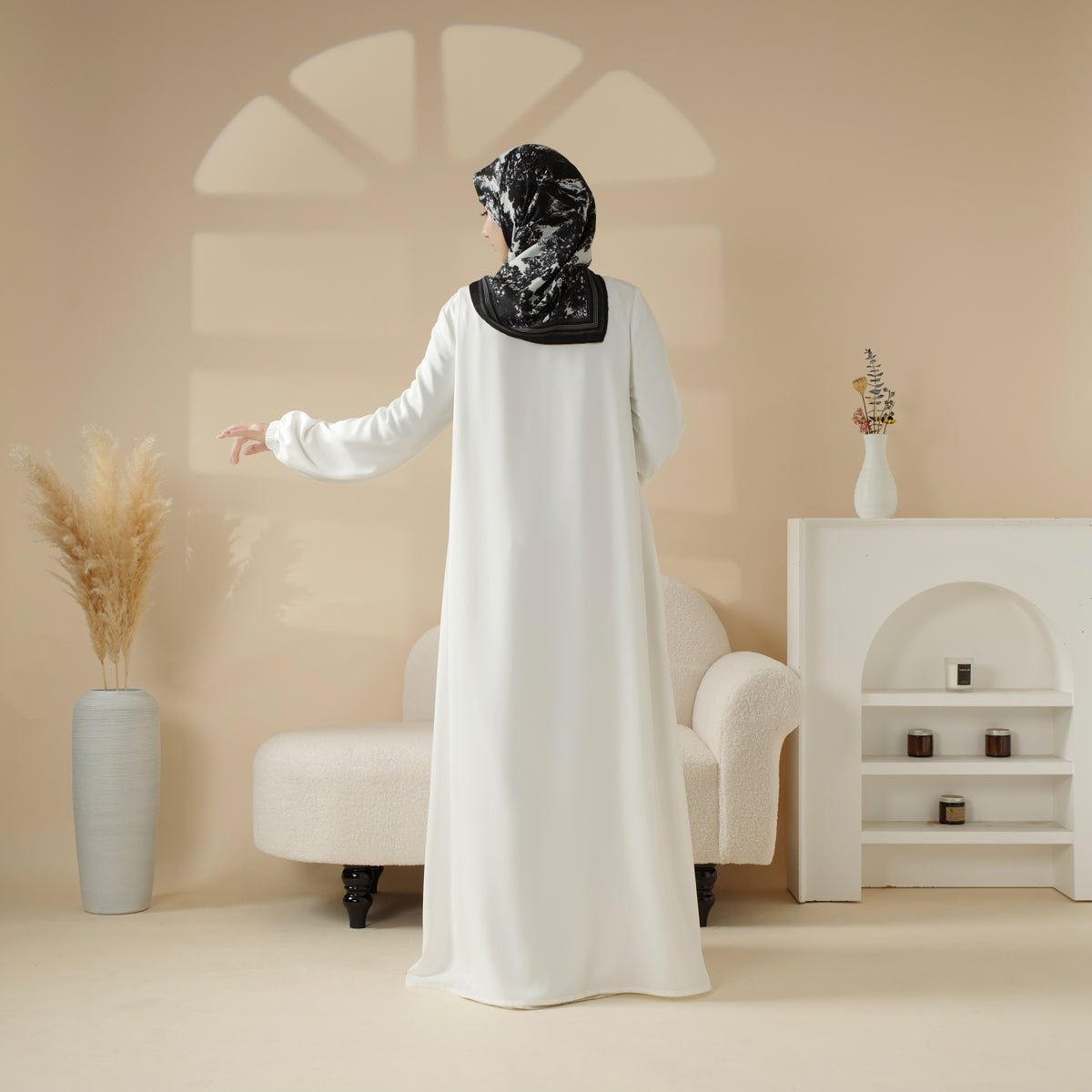 Essential Premium Versatile Pockets Umbrella Cut Abaya (MA113) Mariam's Collection