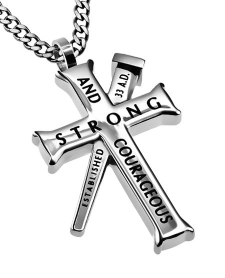 Established Silver Cross Necklace KingdomWear