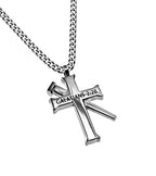 Established Silver Cross Necklace KingdomWear