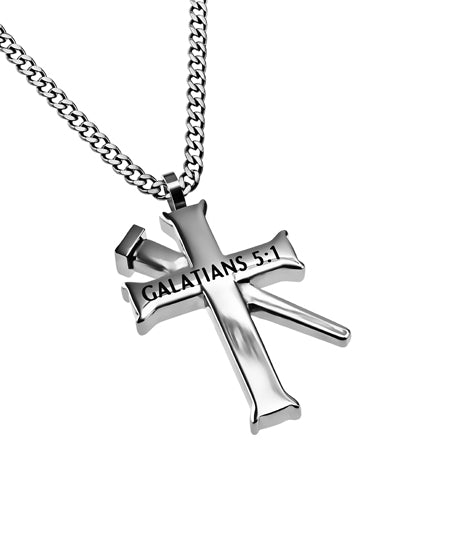 Established Silver Cross Necklace KingdomWear