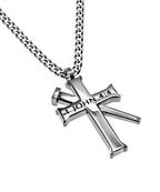 Established Silver Cross Necklace KingdomWear